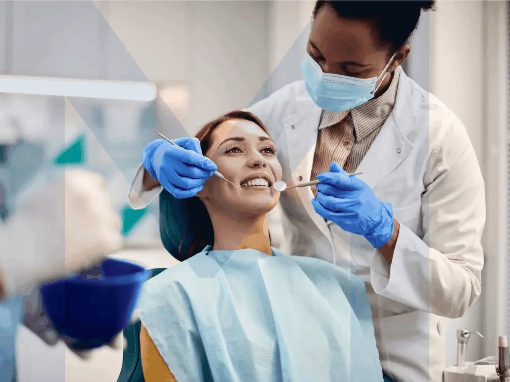 Project Smile Case Study featured image of a woman getting a dental checkup